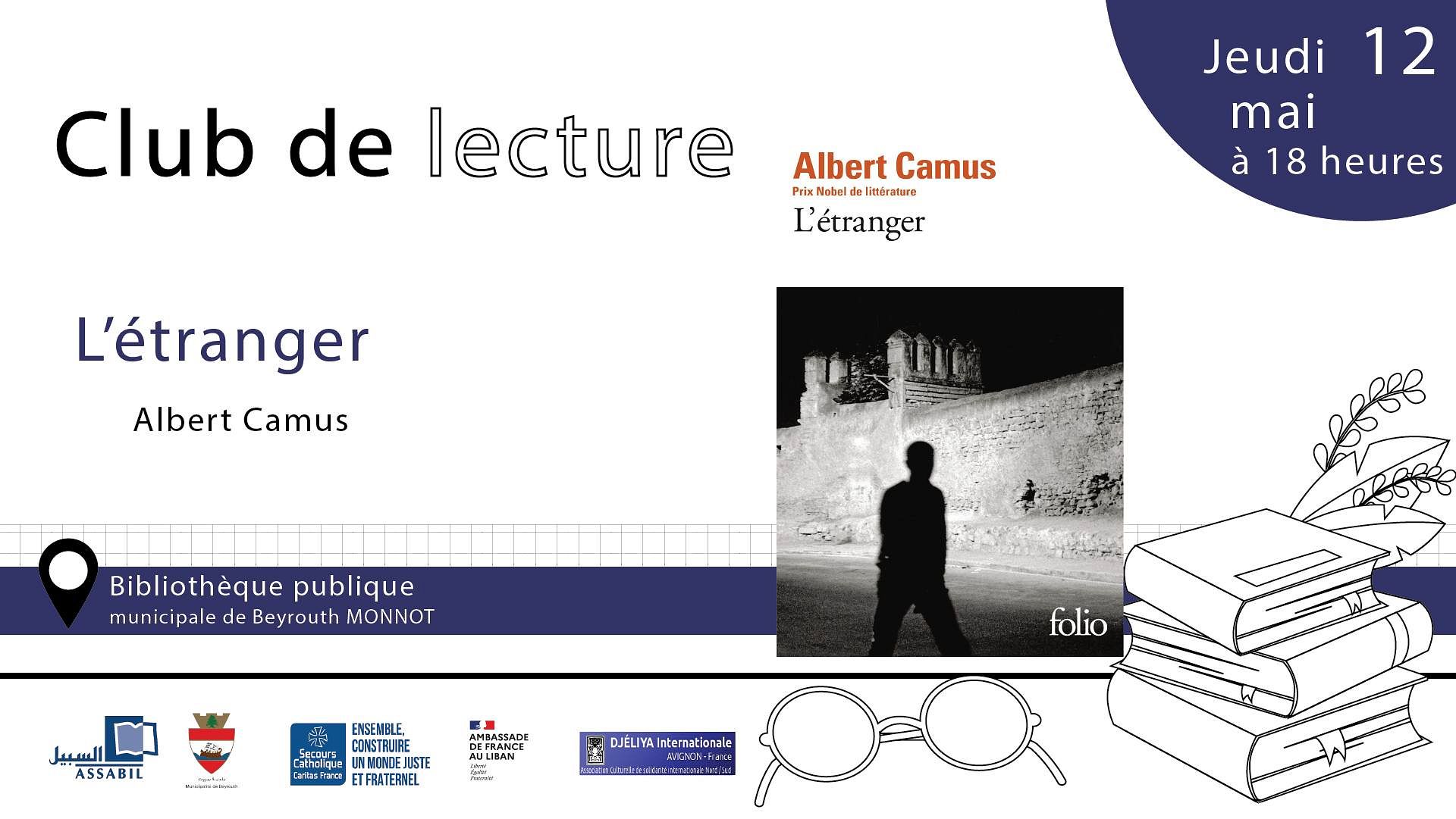 Club de lecture : L'étranger, Albert Camus thumbnail
