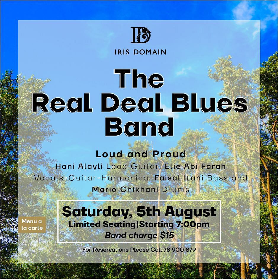 The Real Deal Blues Band at Iris Domain thumbnail