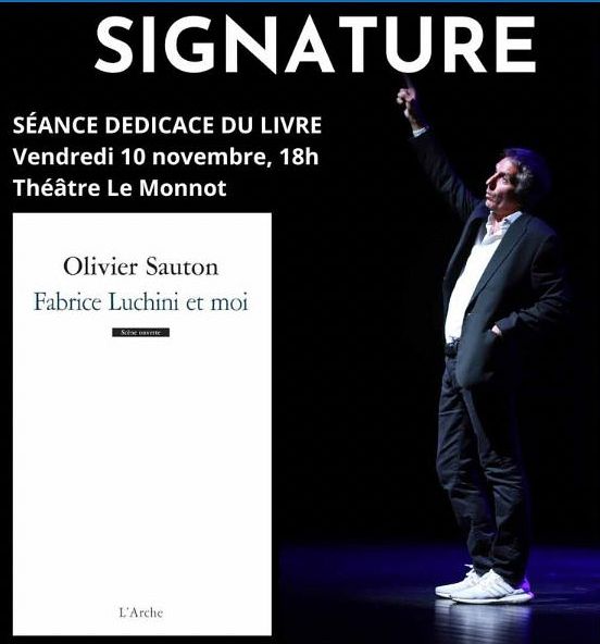 Signature du livre 'Fabrice Luchini et moi' d'Olivier Sauton thumbnail