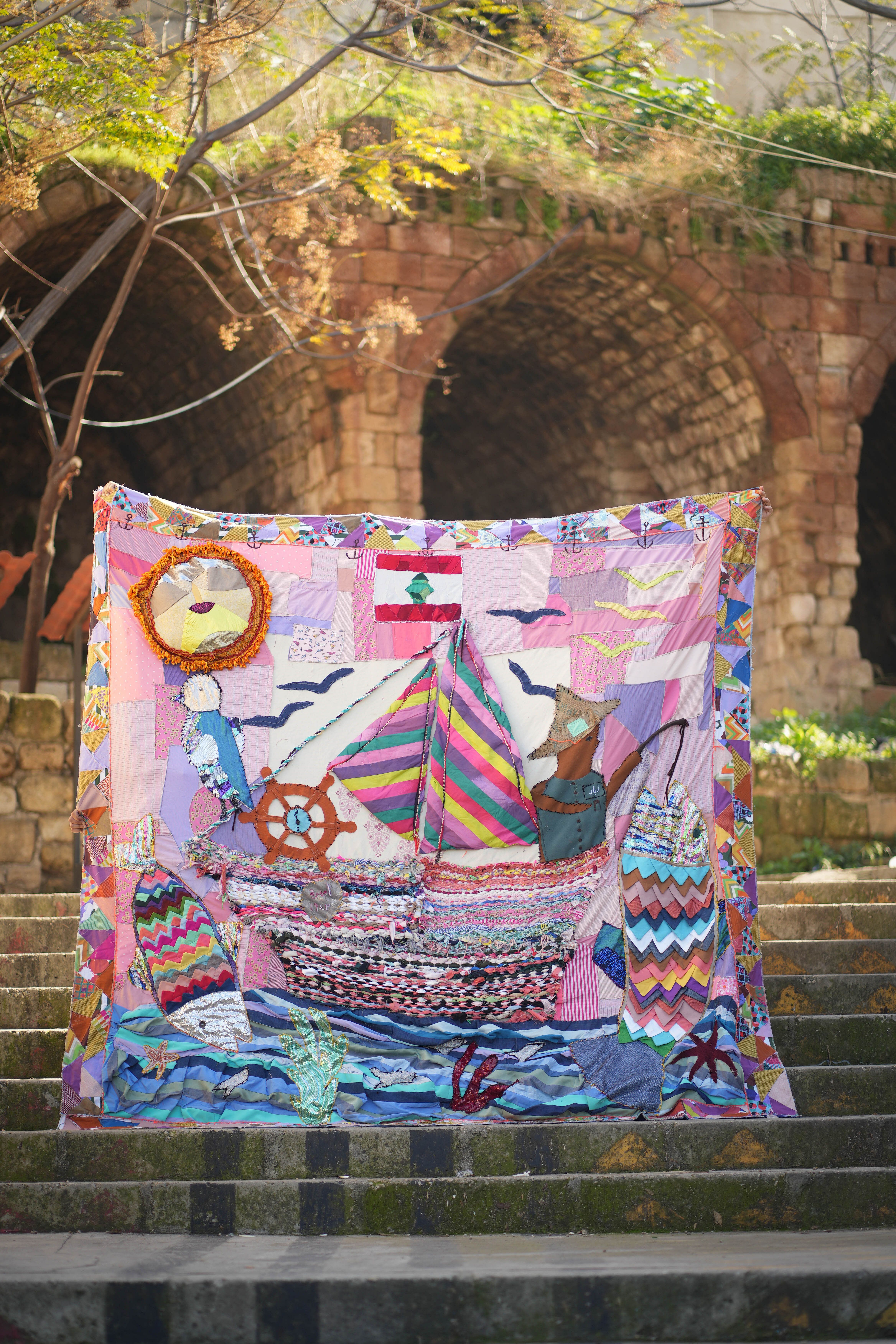 VISIONARY THREADS : COLLECTIVE QUILTING ON TRIPOLI’S SYRIA STREET thumbnail