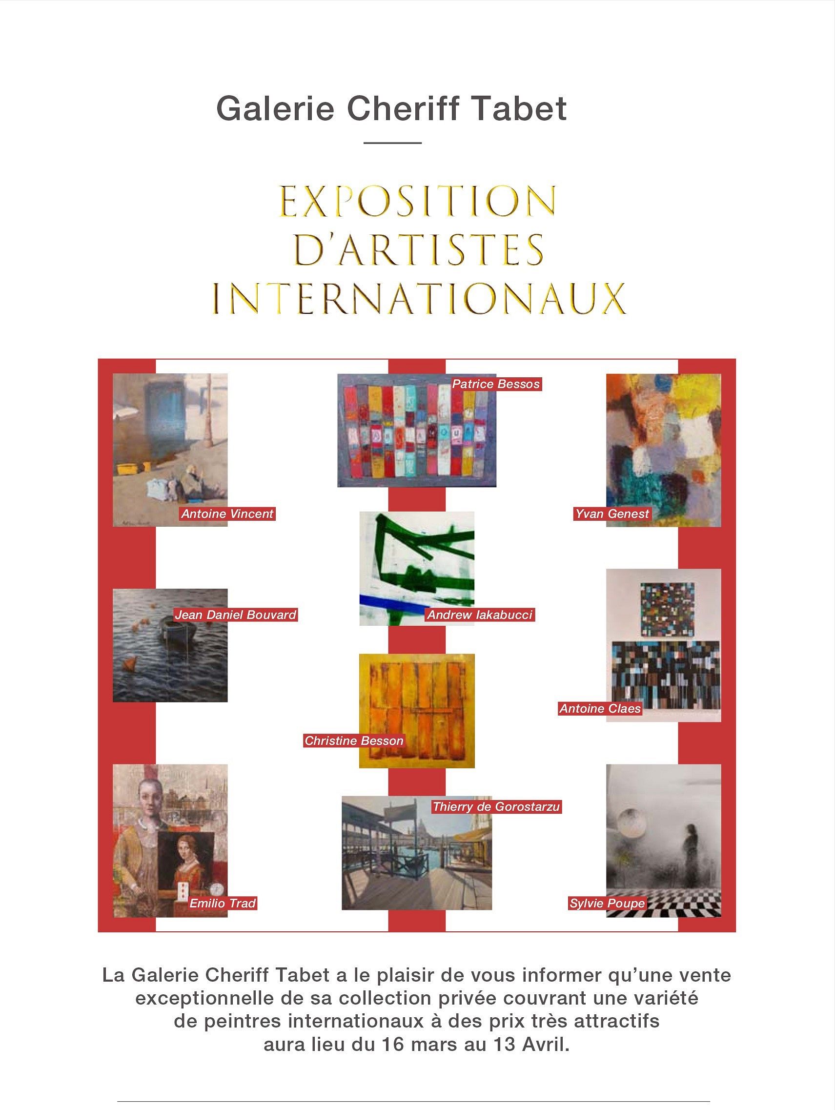 EXPOSITION D'ARTISTES INTERNATIONAUX thumbnail