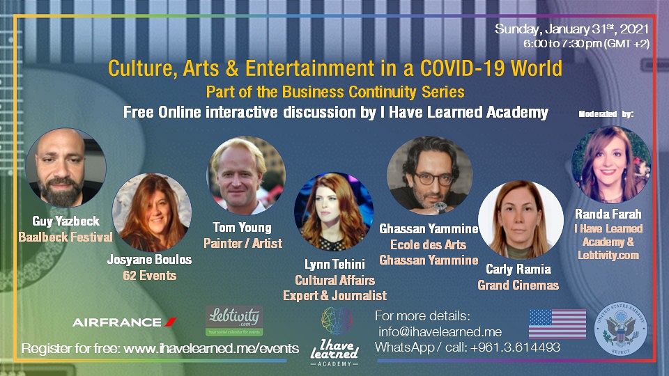 Culture, Arts & Entertainment in a COVID-19 World - Free Online Panel Discussion thumbnail
