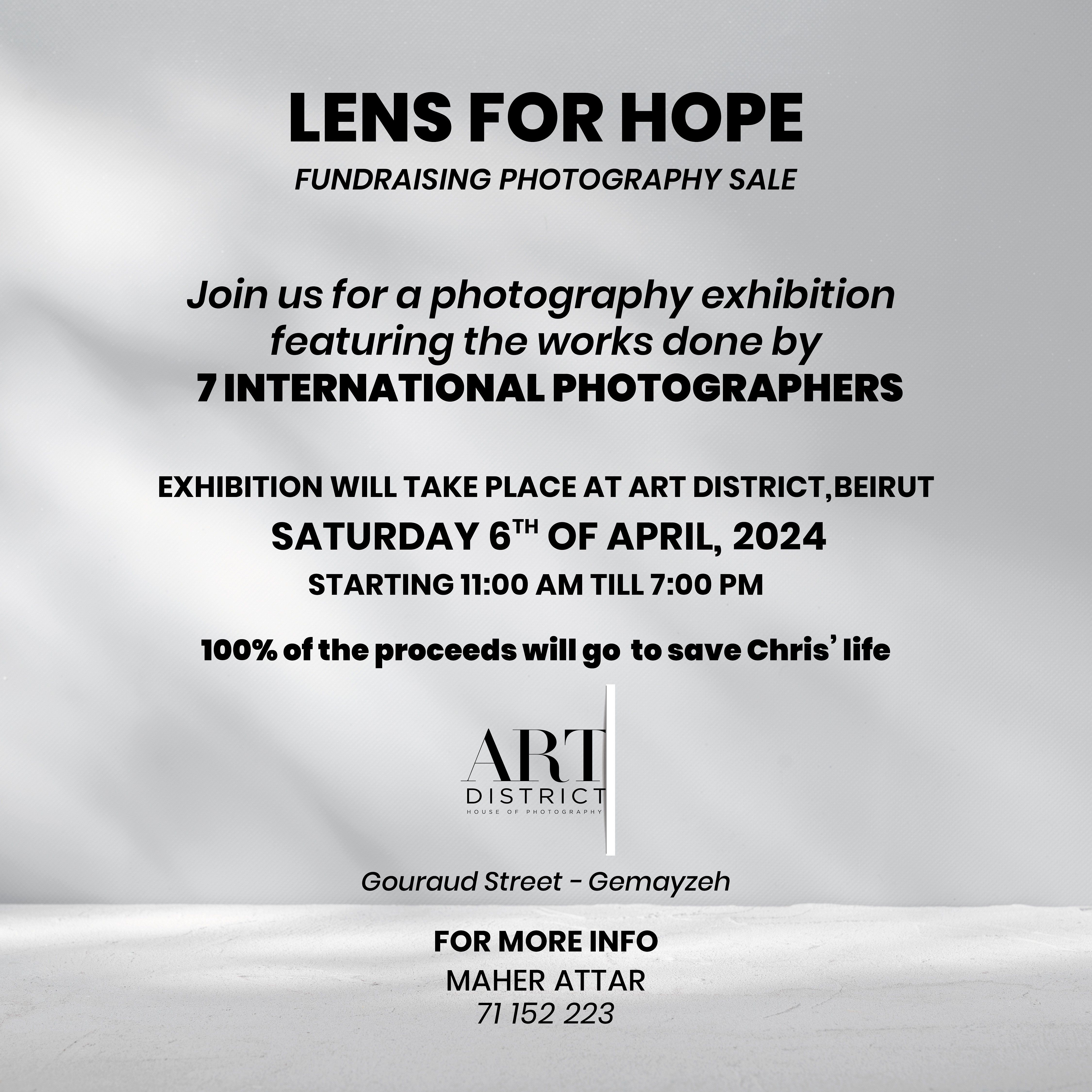 LENS FOR HOPE, FUNDRASING PHOTOGRAPHY SALE thumbnail