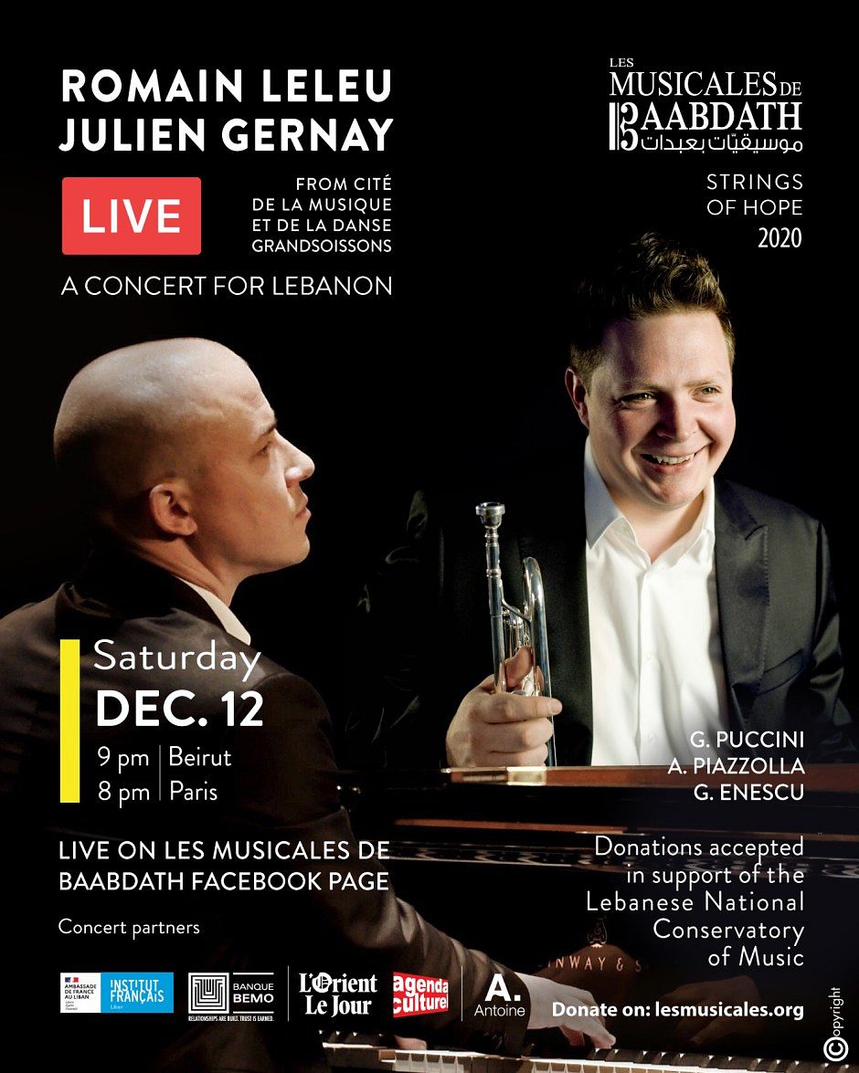 LES MUSICALES DE BAABDATH PRESENTE ROMAIN LELEU & JULIEN GERNAY LIVE DE SOISSONS thumbnail