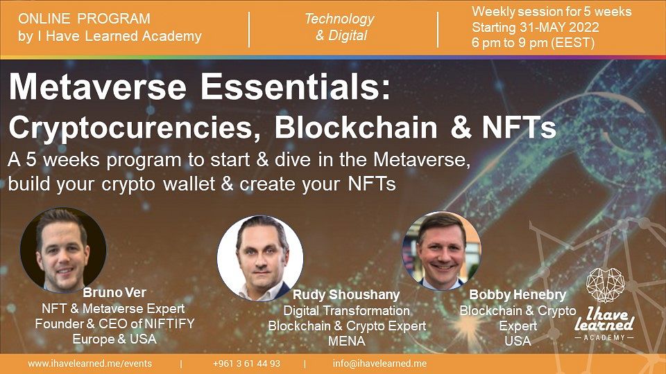 Metaverse Basics: Cryptocurrency, Blockchain & NFTs - Online Training Program thumbnail